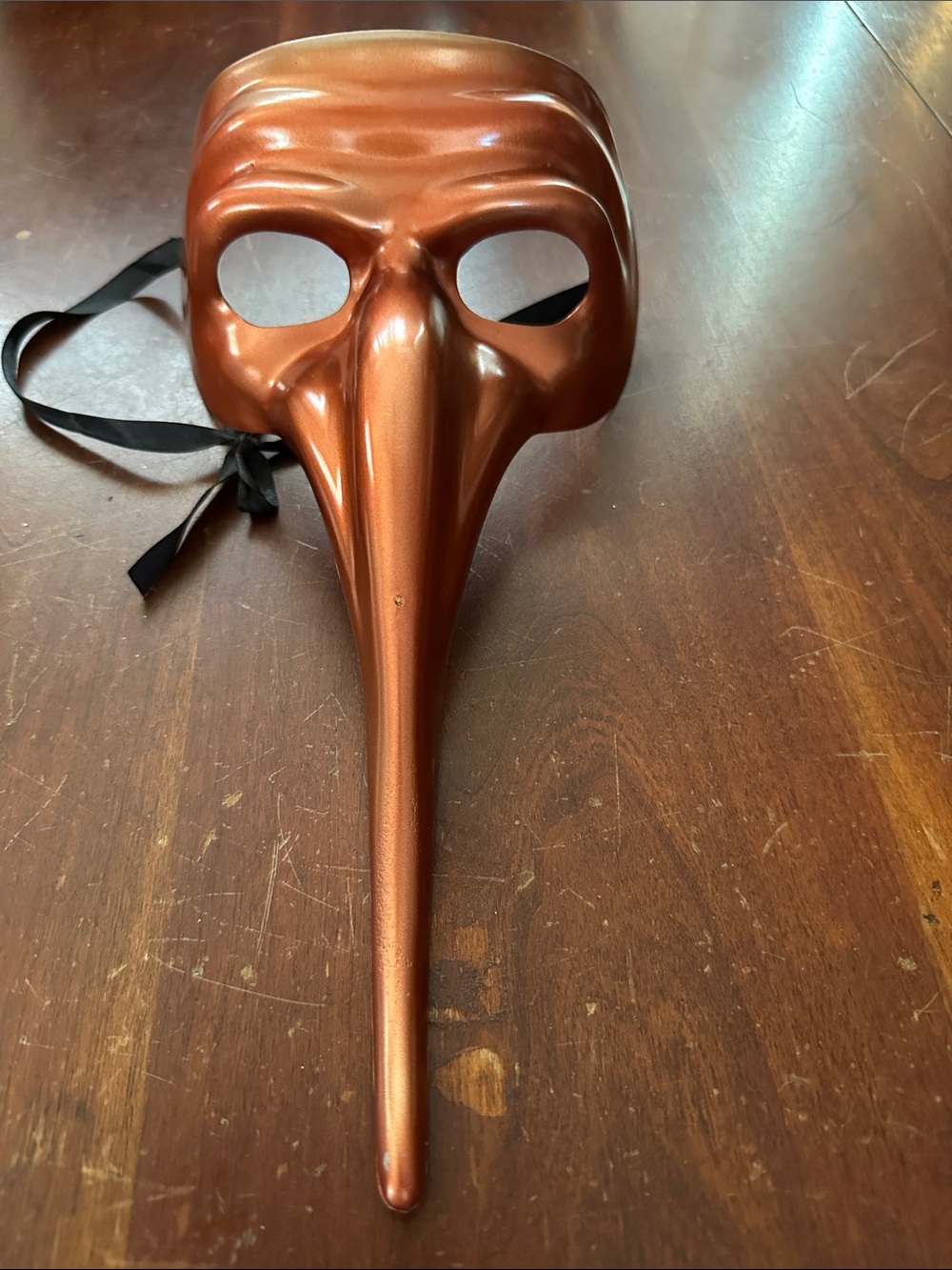 Long-Beak Face Mask in Copper